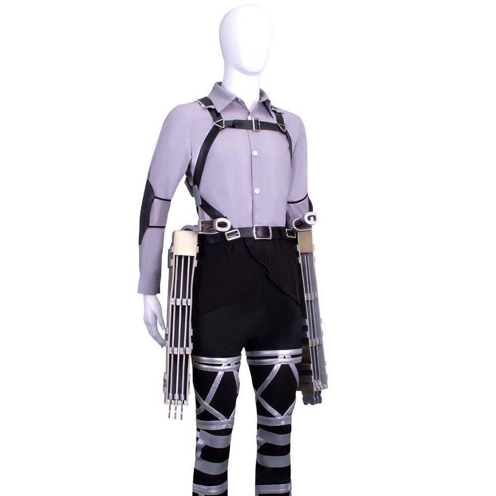 Attack on Titan Final Season Mikasa Ackerman Levi Ackerman Survey Corps Uniform Cosplay Costume