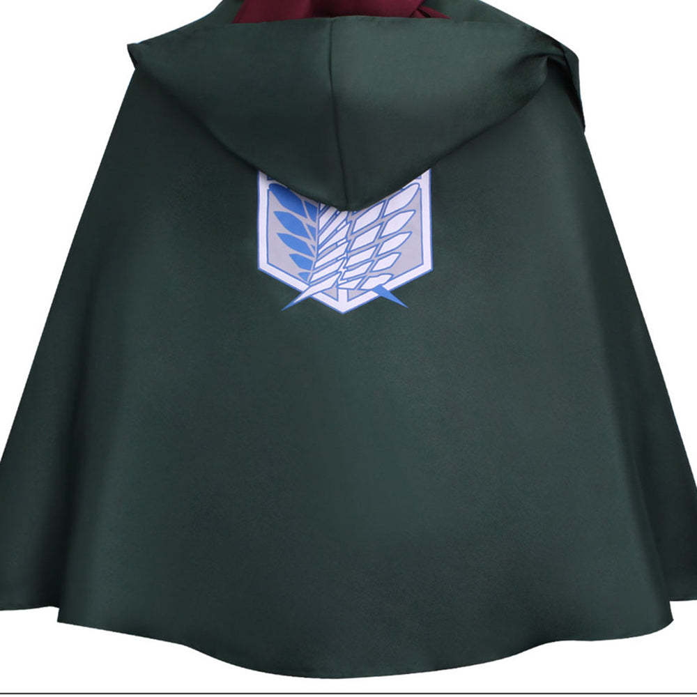 Attack on Titan Final Season Mikasa Ackerman Levi Ackerman Survey Corps Uniform Cosplay Costume