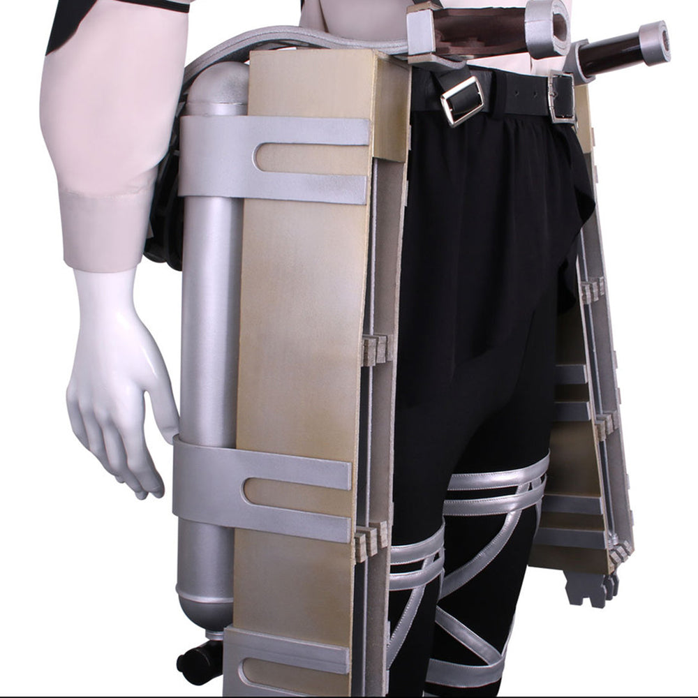 Attack on Titan Final Season Mikasa Ackerman Levi Ackerman Survey Corps Uniform Cosplay Costume