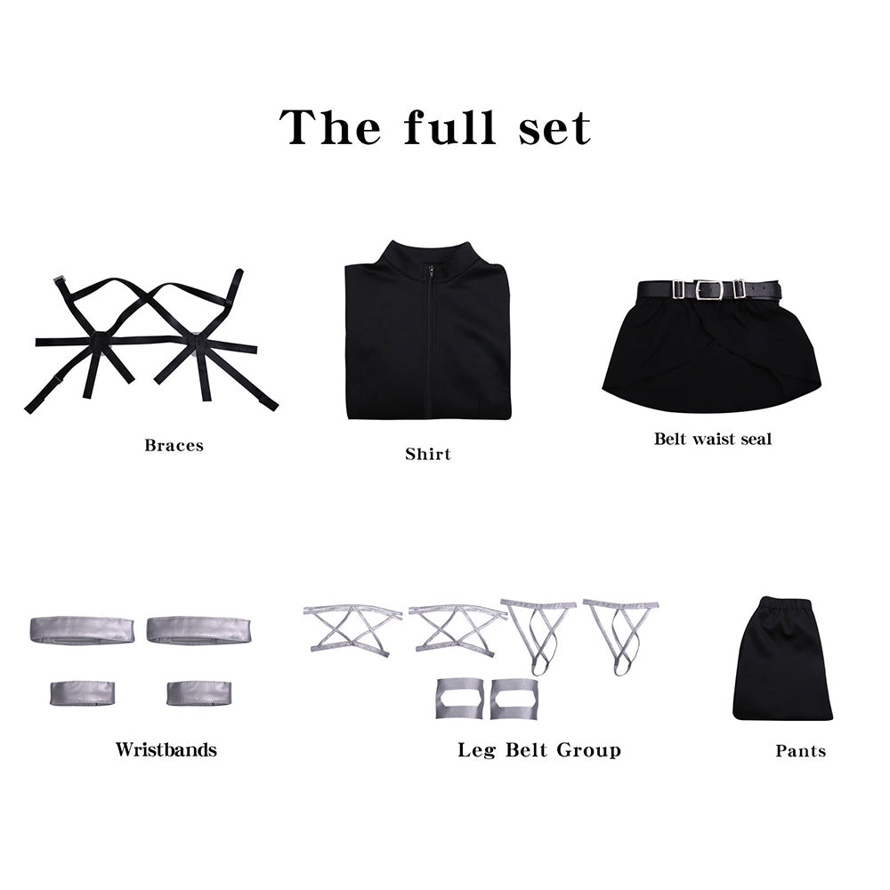 Attack on Titan Final Season Mikasa Ackerman Levi Ackerman Survey Corps Uniform Cosplay Costume