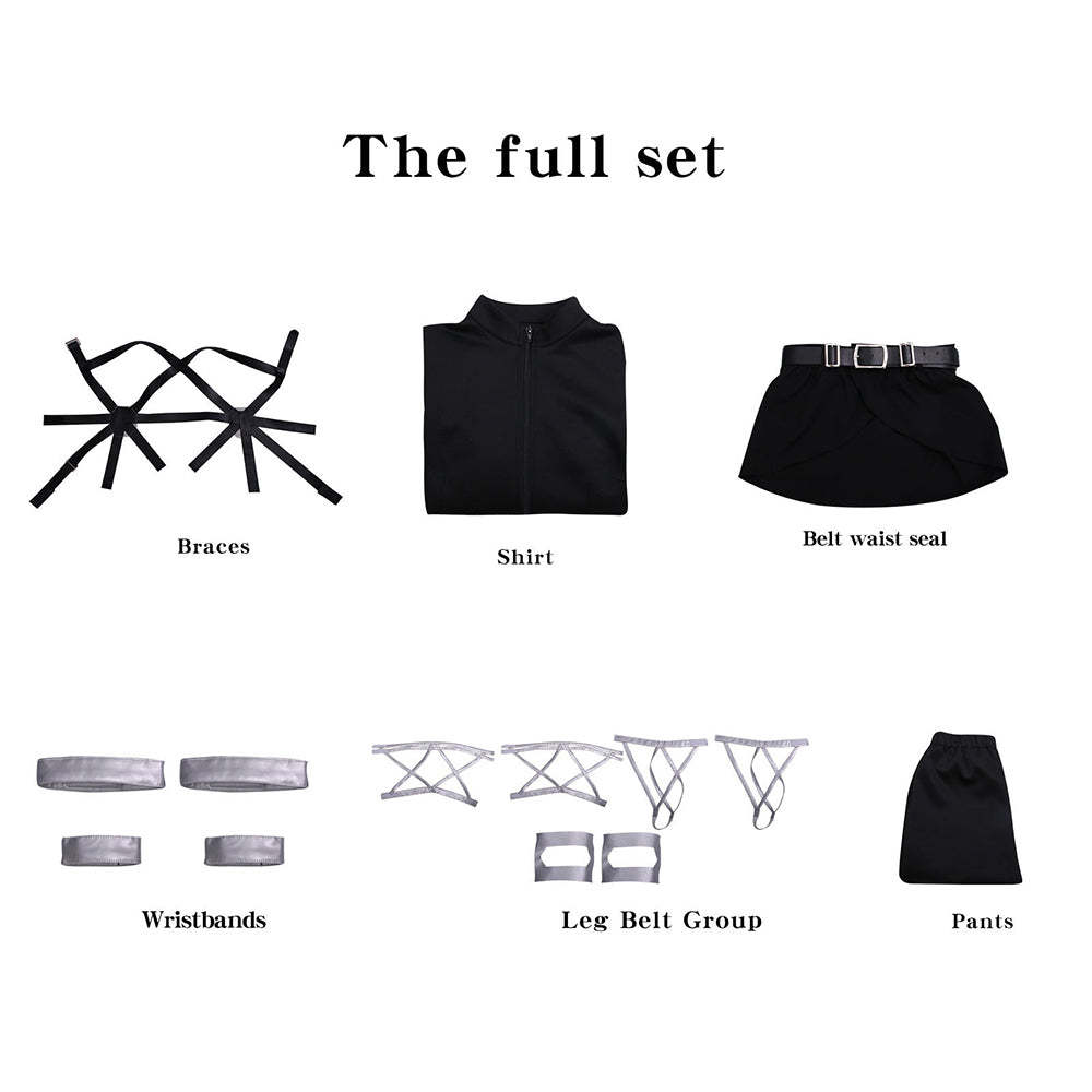 Attack on Titan Final Season Mikasa Ackerman Levi Ackerman Survey Corps Uniform Cosplay Costume