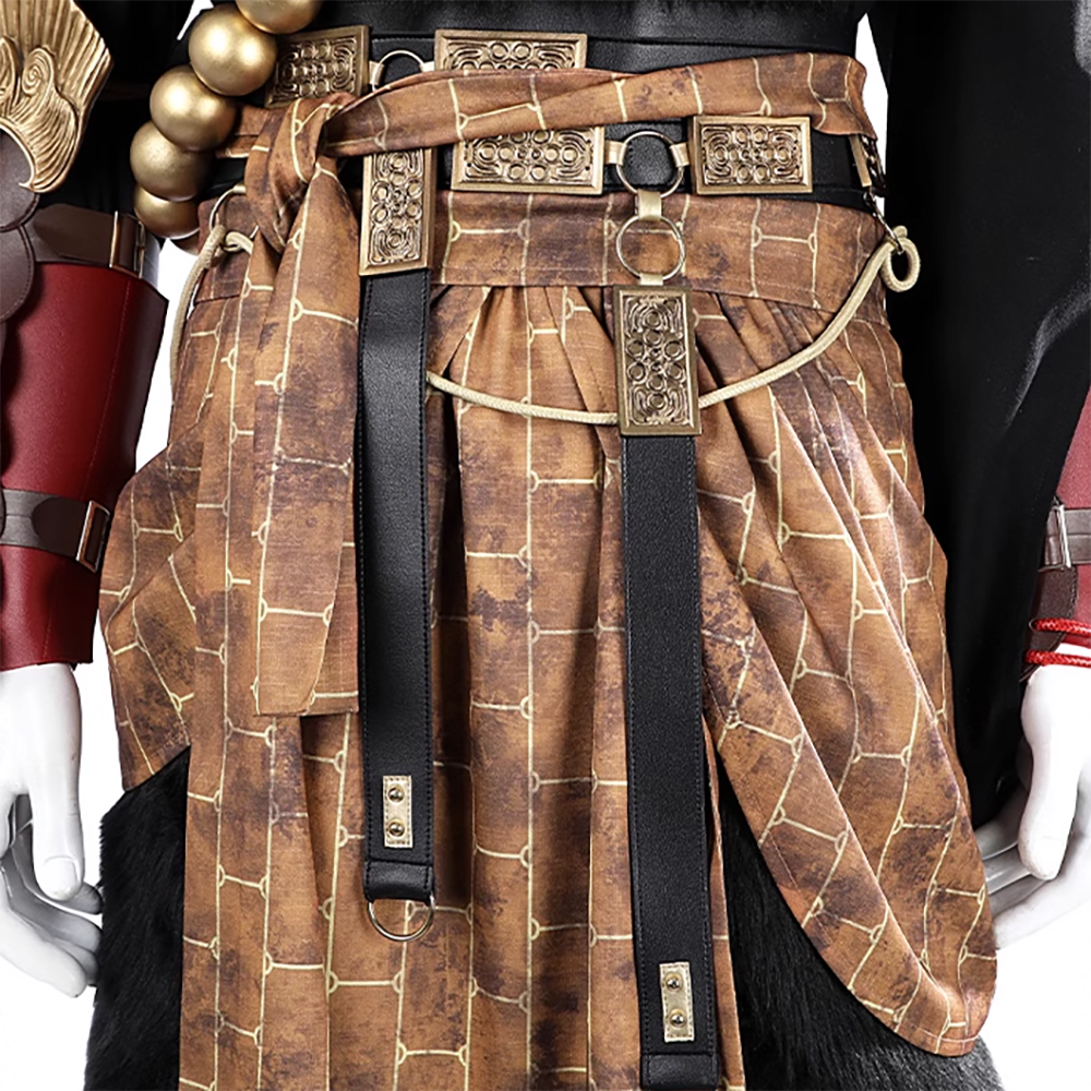 Black Myth: Wukong Ebongold Silk Robe Outfit Cosplay Costume