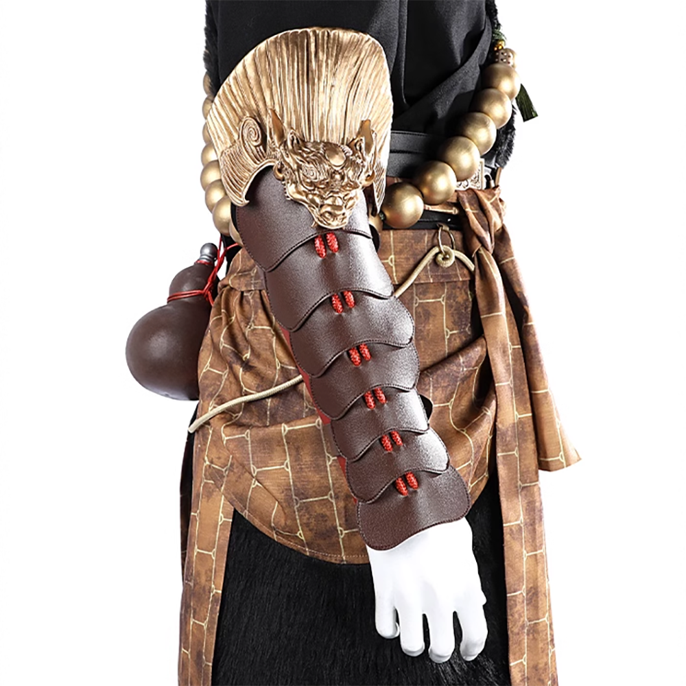 Black Myth: Wukong Ebongold Silk Robe Outfit Cosplay Costume