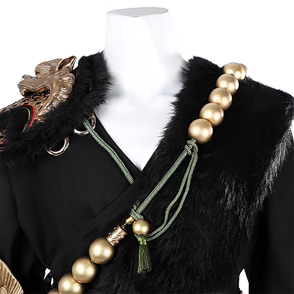 Black Myth: Wukong Ebongold Silk Robe Outfit Cosplay Costume