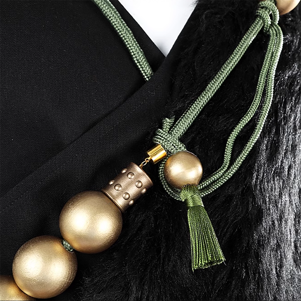 Black Myth: Wukong Ebongold Silk Robe Outfit Cosplay Costume