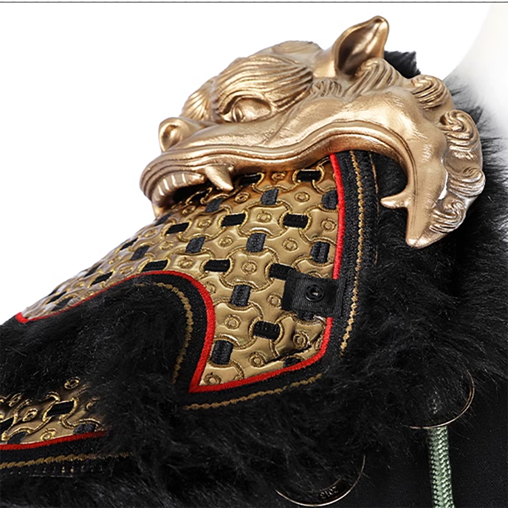 Black Myth: Wukong Ebongold Silk Robe Outfit Cosplay Costume