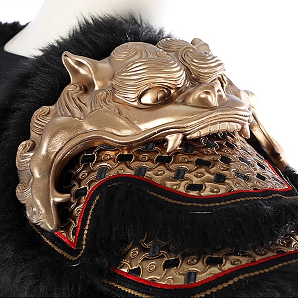 Black Myth: Wukong Ebongold Silk Robe Outfit Cosplay Costume