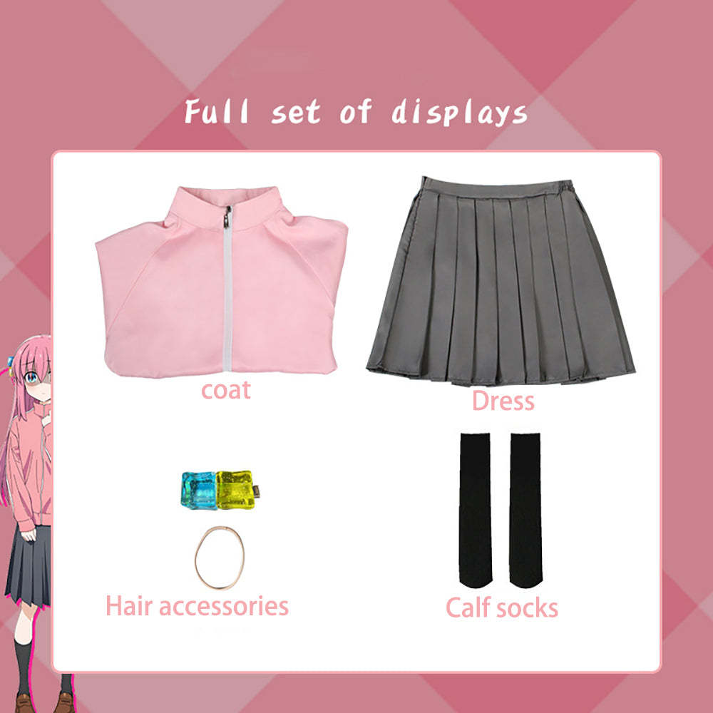 Bocchi the Rock! Hitori Gotoh Cosplay Costume-Cosplay Instrumentality Project