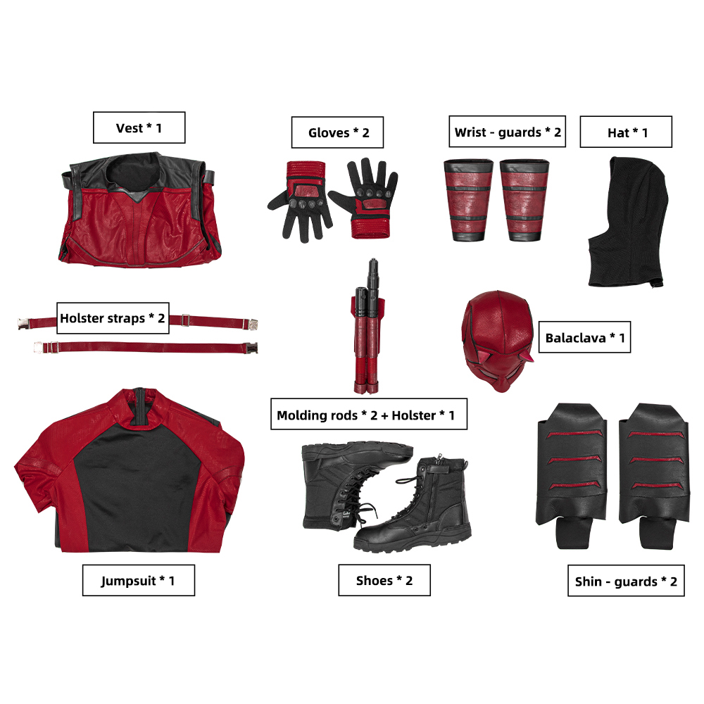 Daredevil Matthew Michael "Matt" Murdock Cosplay Costume
