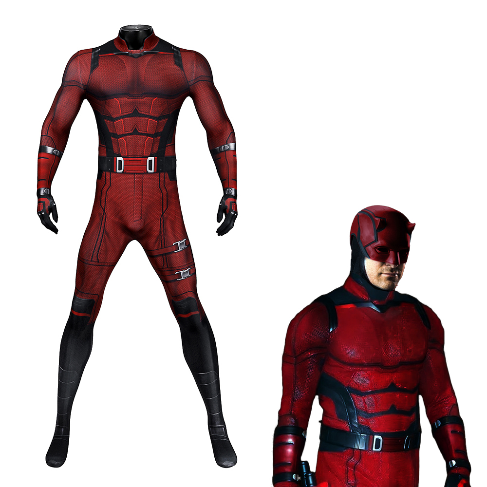 Daredevil Matthew Michael "Matt" Murdock Jumpsuit Cosplay Costume