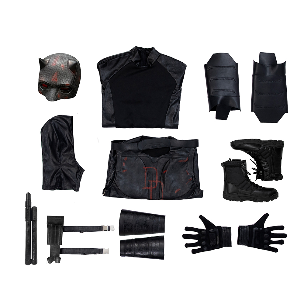 Daredevil Season 2 Matthew Michael "Matt" Murdock Blacck Cosplay Costume
