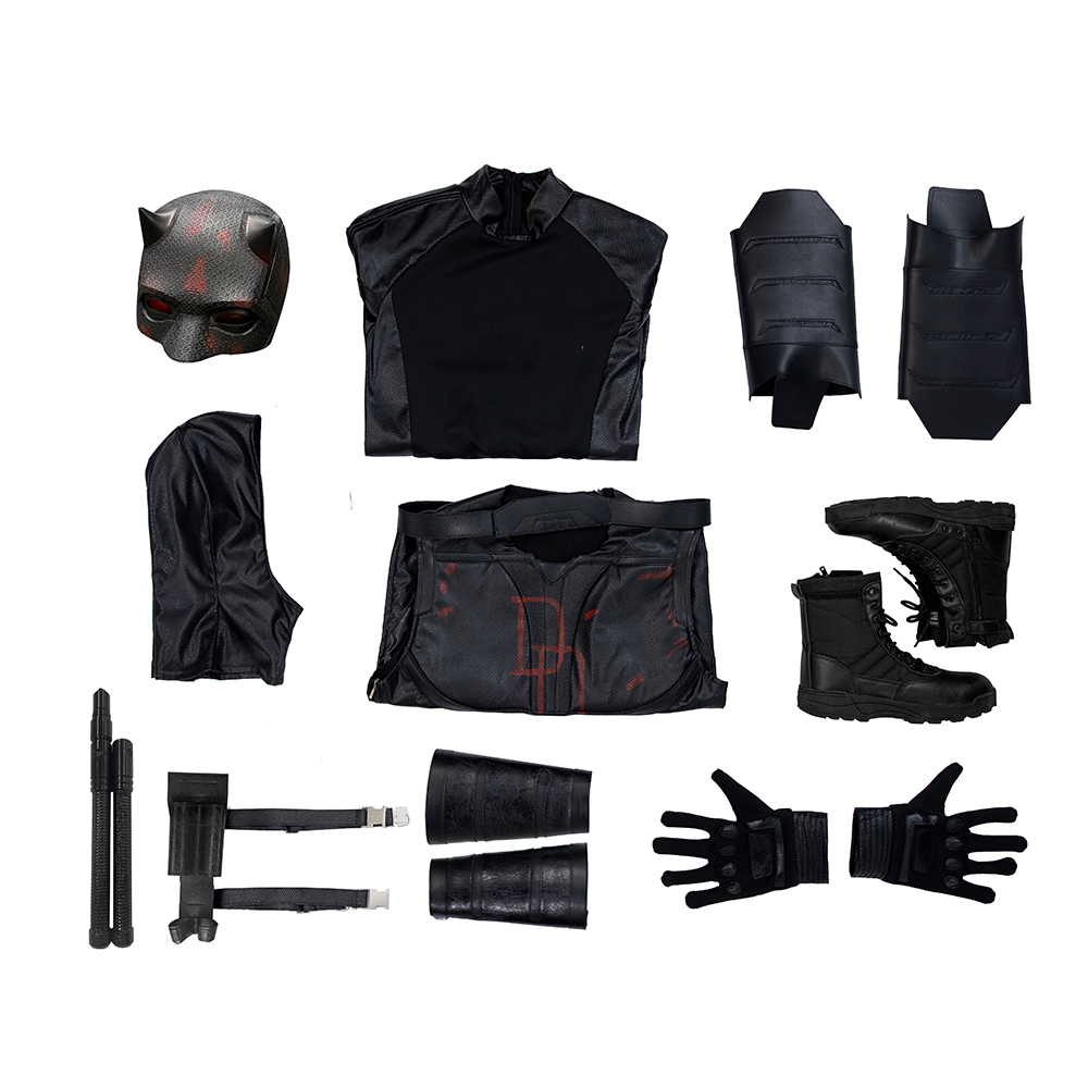 Daredevil Season 2 Matthew Michael "Matt" Murdock Blacck Cosplay Costume