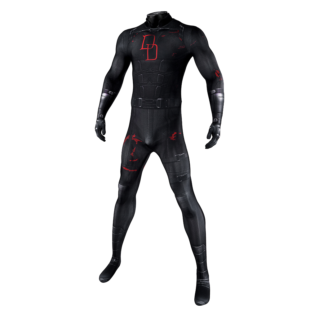 Daredevil Season 2 Matthew Michael "Matt" Murdock Blacck Cosplay Costume Jumpsuit