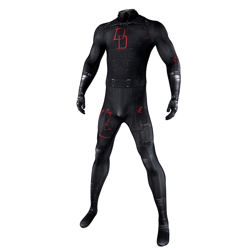 Daredevil Season 2 Matthew Michael "Matt" Murdock Blacck Cosplay Costume Jumpsuit