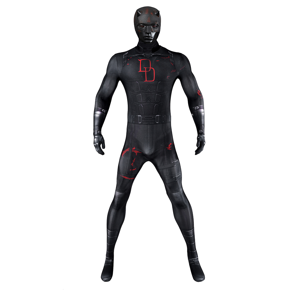 Daredevil Season 2 Matthew Michael "Matt" Murdock Blacck Cosplay Costume Jumpsuit