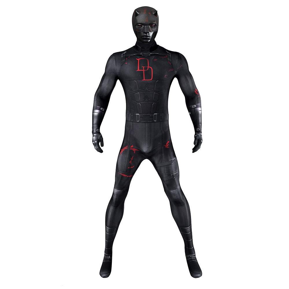 Daredevil Season 2 Matthew Michael "Matt" Murdock Blacck Cosplay Costume Jumpsuit