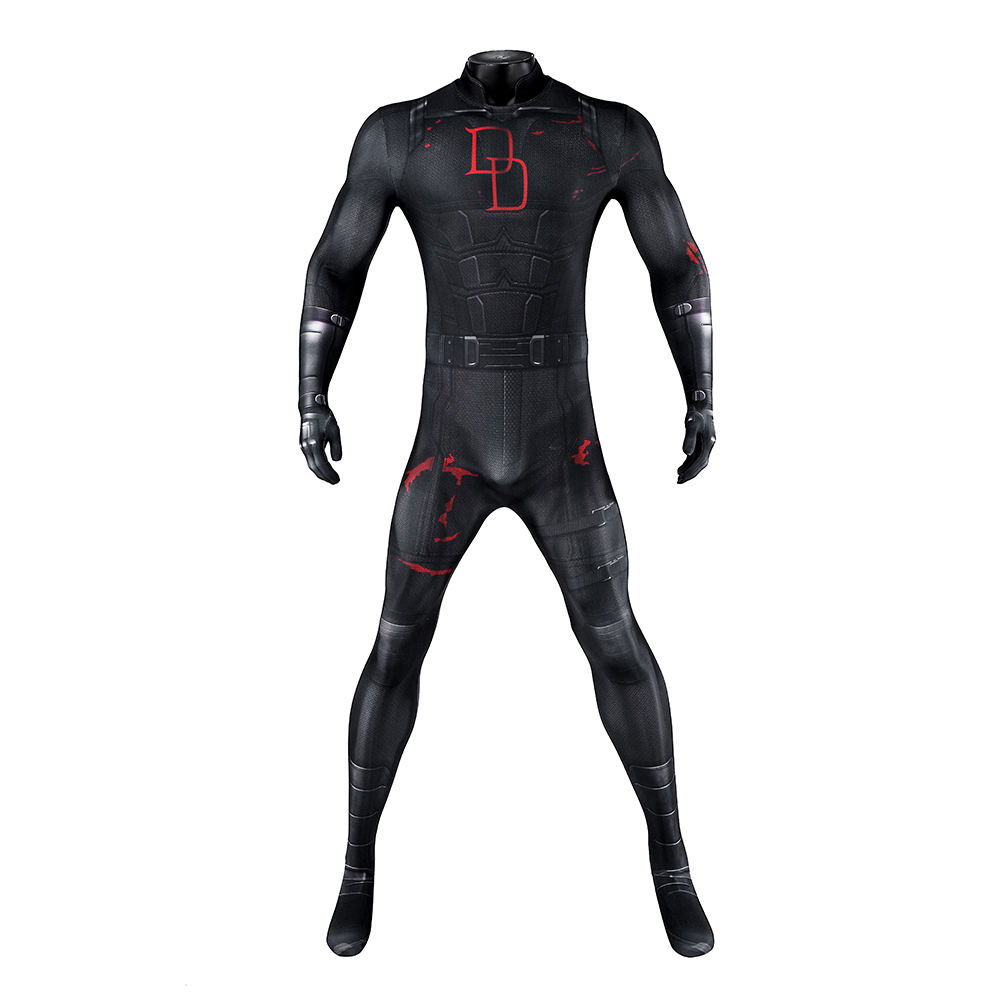 Daredevil Season 2 Matthew Michael "Matt" Murdock Blacck Cosplay Costume Jumpsuit
