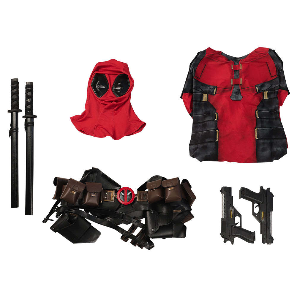 Deadpool 3 Deadpool & Wolverine Deadpool Wade Wilson Jumpsuit Cosplay Costume