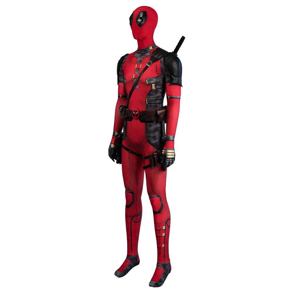 Deadpool 3 Deadpool & Wolverine Deadpool Wade Wilson Jumpsuit Cosplay Costume