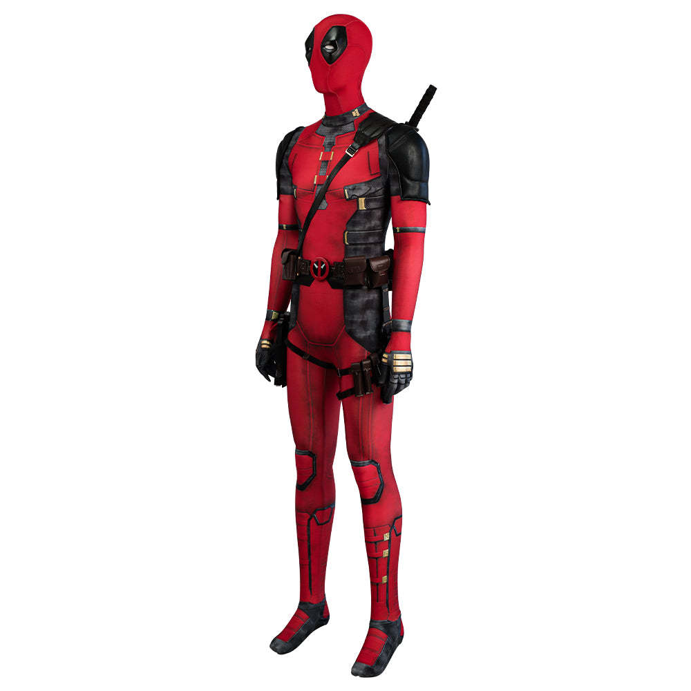 Deadpool 3 Deadpool & Wolverine Deadpool Wade Wilson Jumpsuit Cosplay Costume