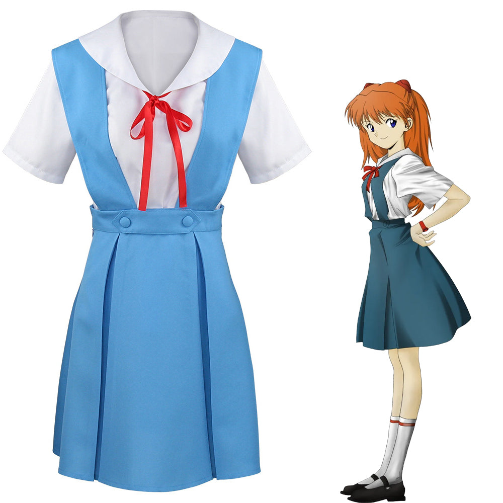 EVA Asuka Langley Shikinami Rei Ayanami School Uniform Cosplay Costume-Cosplay Instrumentality Project