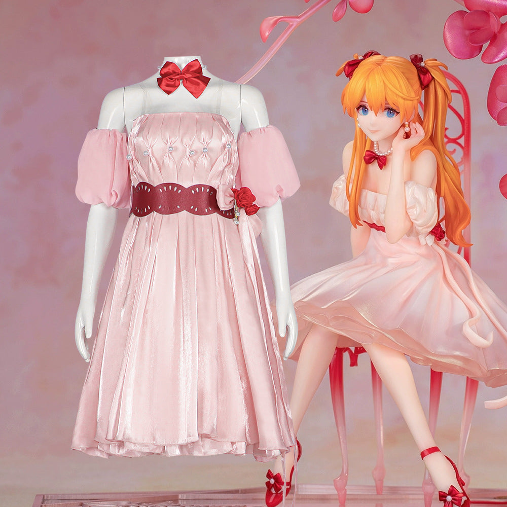EVA Asuka Langley Shikinami Whisper of Flower Ver. Cosplay Costume-Cosplay Instrumentality Project