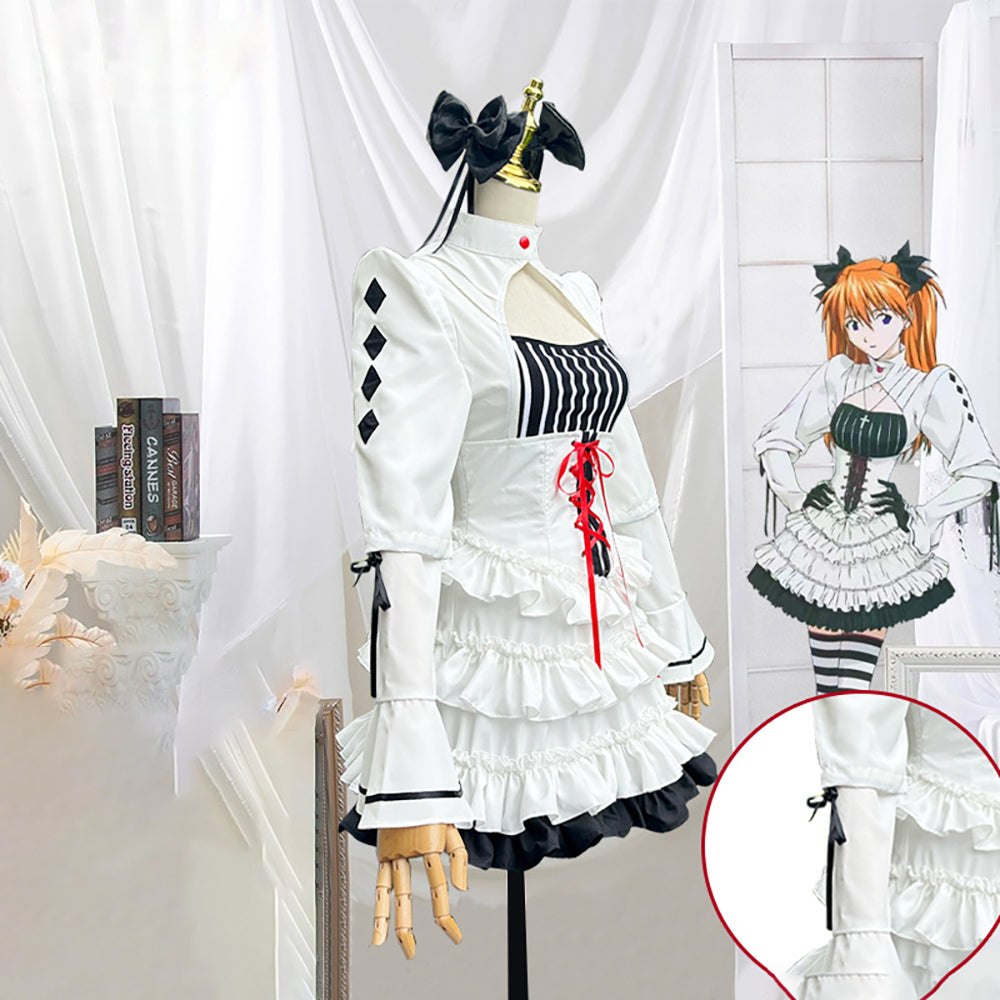 EVA Asuka Langley Soryu Ghothic Lolita Dress Cosplay Costume-Cosplay Instrumentality Project