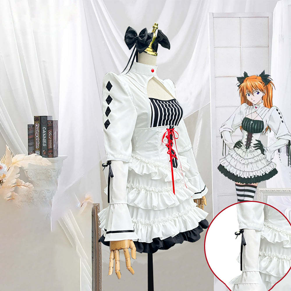 EVA Asuka Langley Soryu Ghothic Lolita Dress Cosplay Costume-Cosplay Instrumentality Project