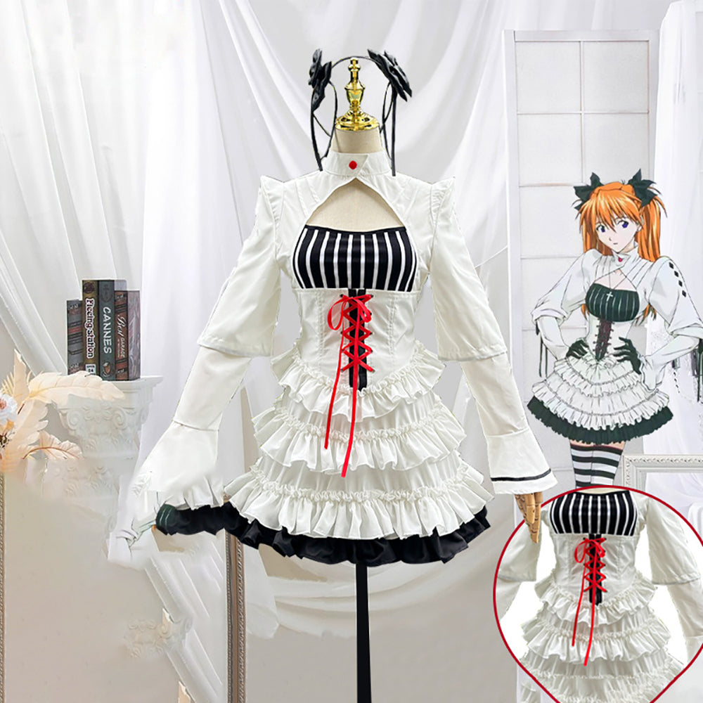 EVA Asuka Langley Soryu Ghothic Lolita Dress Cosplay Costume-Cosplay Instrumentality Project