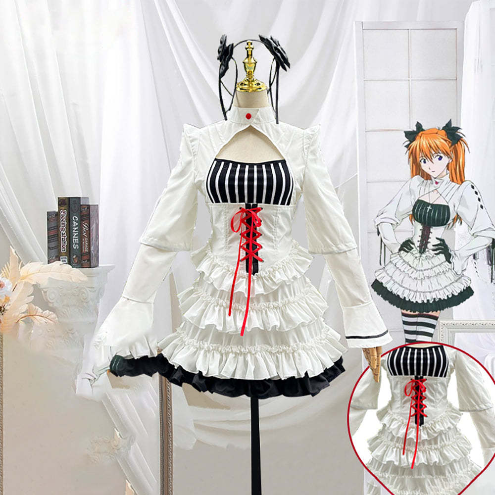 EVA Asuka Langley Soryu Ghothic Lolita Dress Cosplay Costume-Cosplay Instrumentality Project