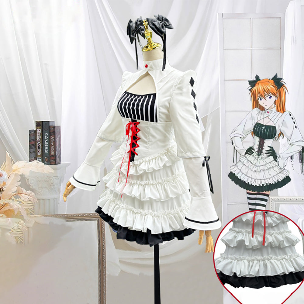 EVA Asuka Langley Soryu Ghothic Lolita Dress Cosplay Costume-Cosplay Instrumentality Project
