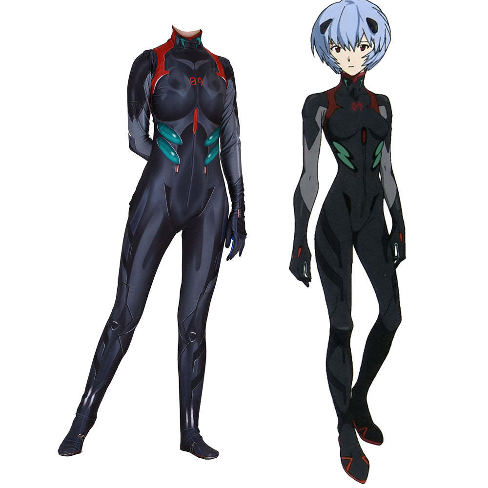 EVA Rei Ayanami Black Cosplay Costume-Cosplay Instrumentality Project