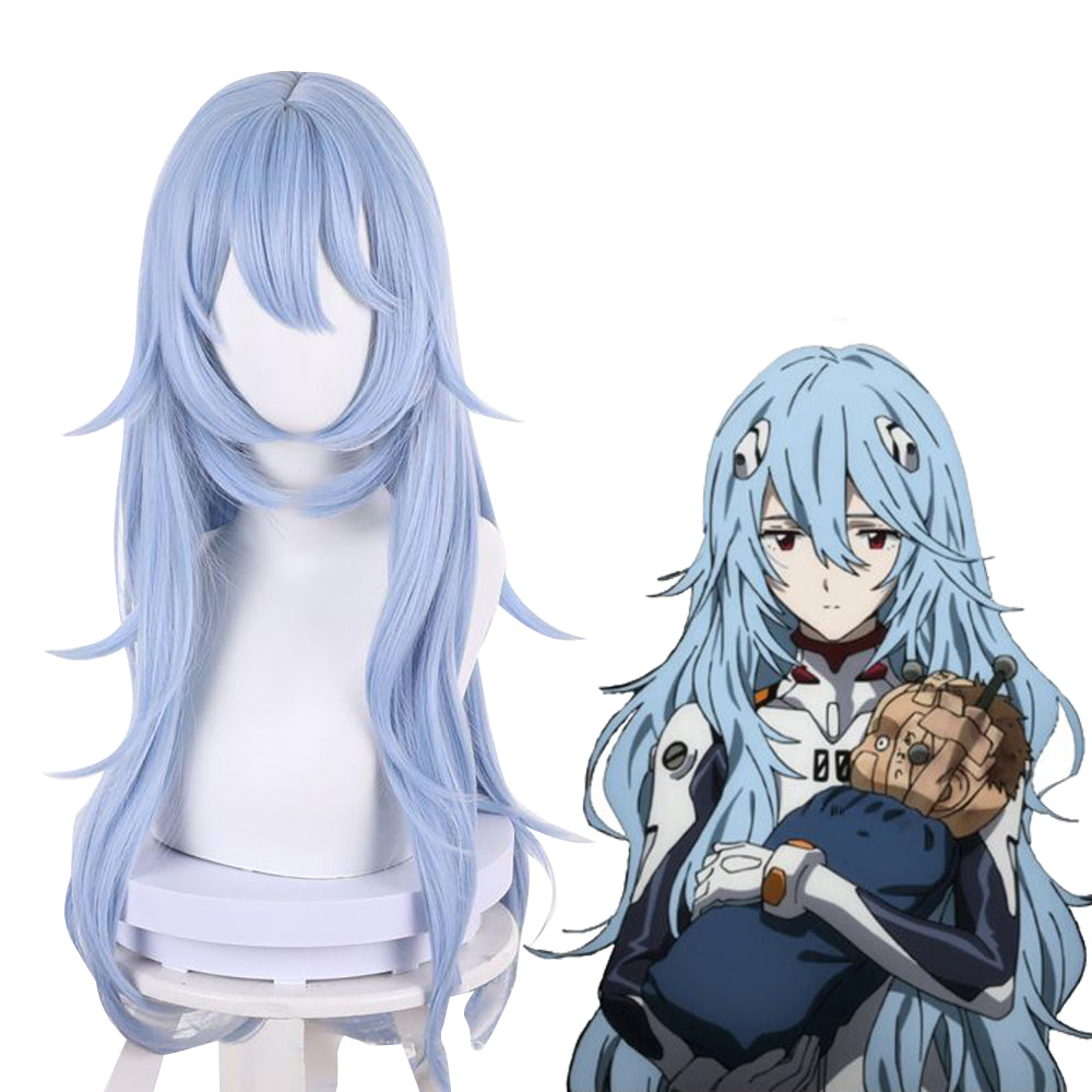 EVA Rei Ayanami Blue Long Hair Cosplay Wig-Cosplay Instrumentality Project