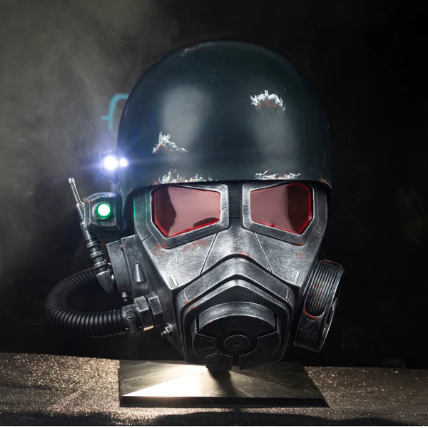 Fallout 4 NCR Veteran Ranger New Upgraded Helmet With LED Cosplay Props Resin Replicas Props 