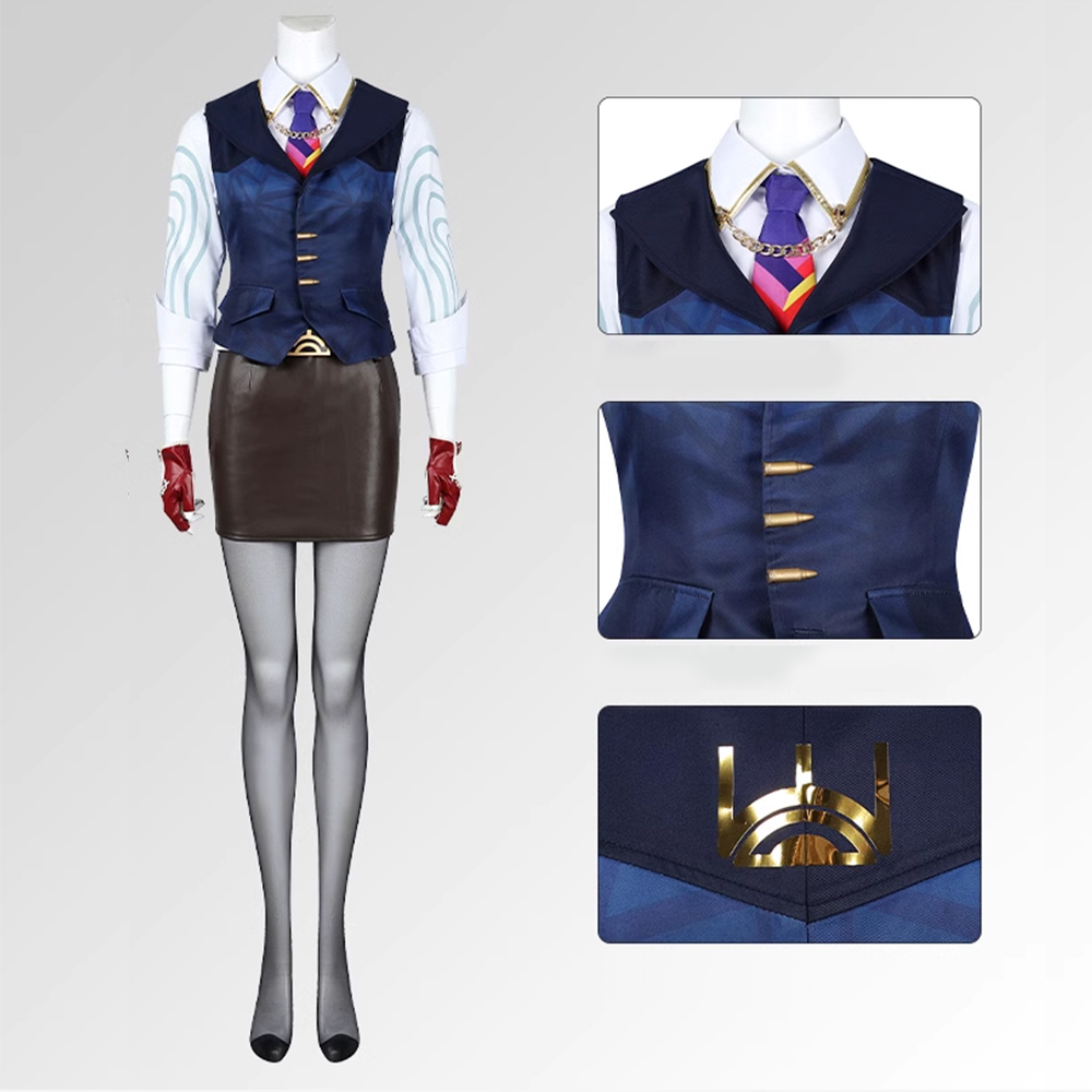 Female Valorant Chamber Cosplay Costume