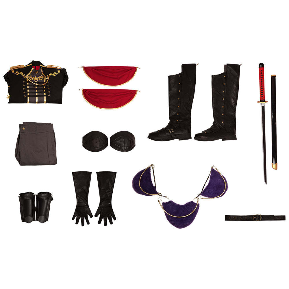 Final Fantasy Ever Crisis FF7EC Youth Sephiroth Shinra Formal Uniform Cosplay Costume-Cosplay Instrumentality Project