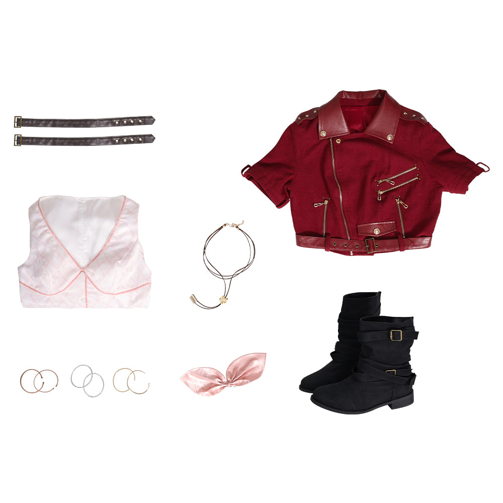 Final Fantasy FFVII Ever Aerith Gainsborough Cosplay Costume