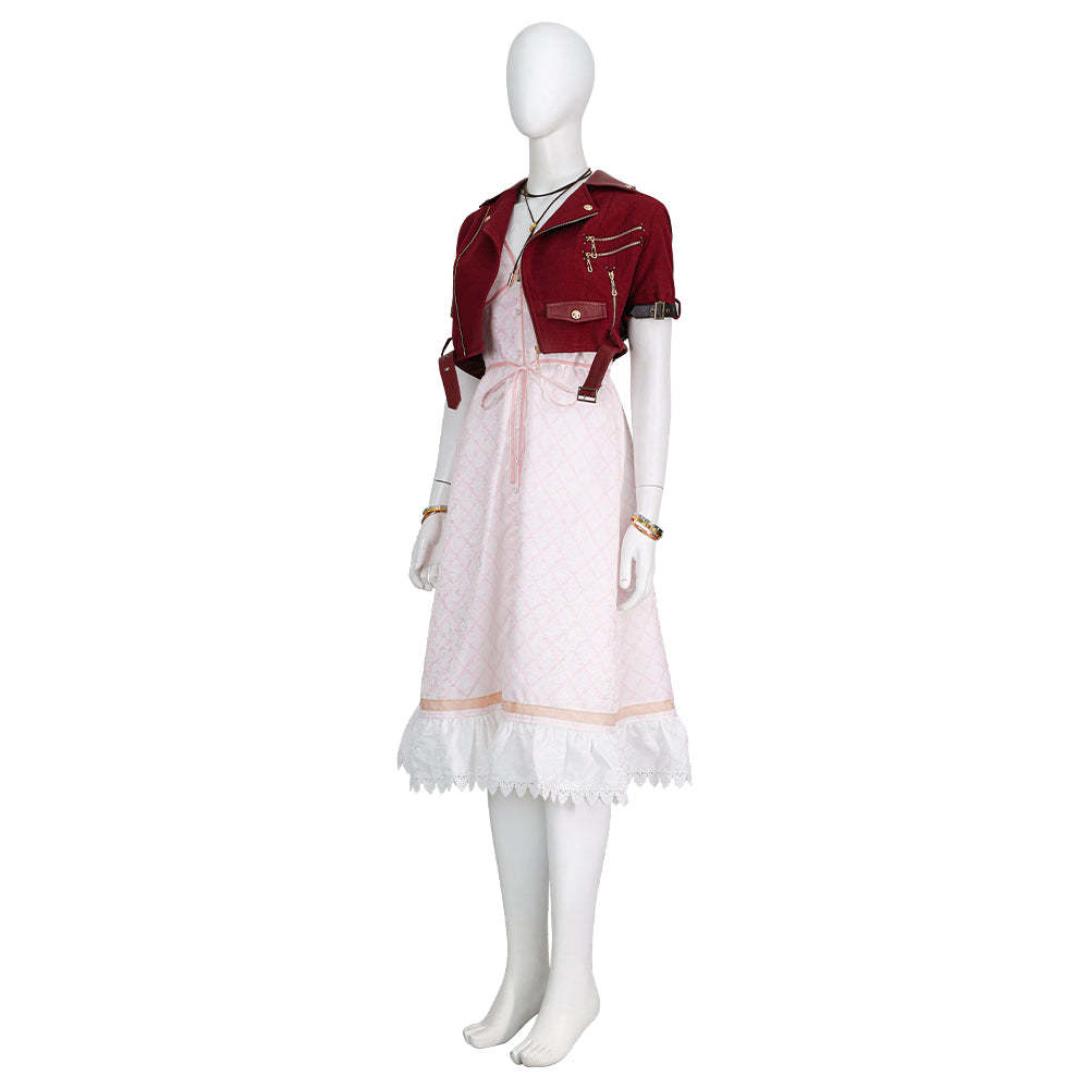Final Fantasy FFVII Ever Aerith Gainsborough Cosplay Costume