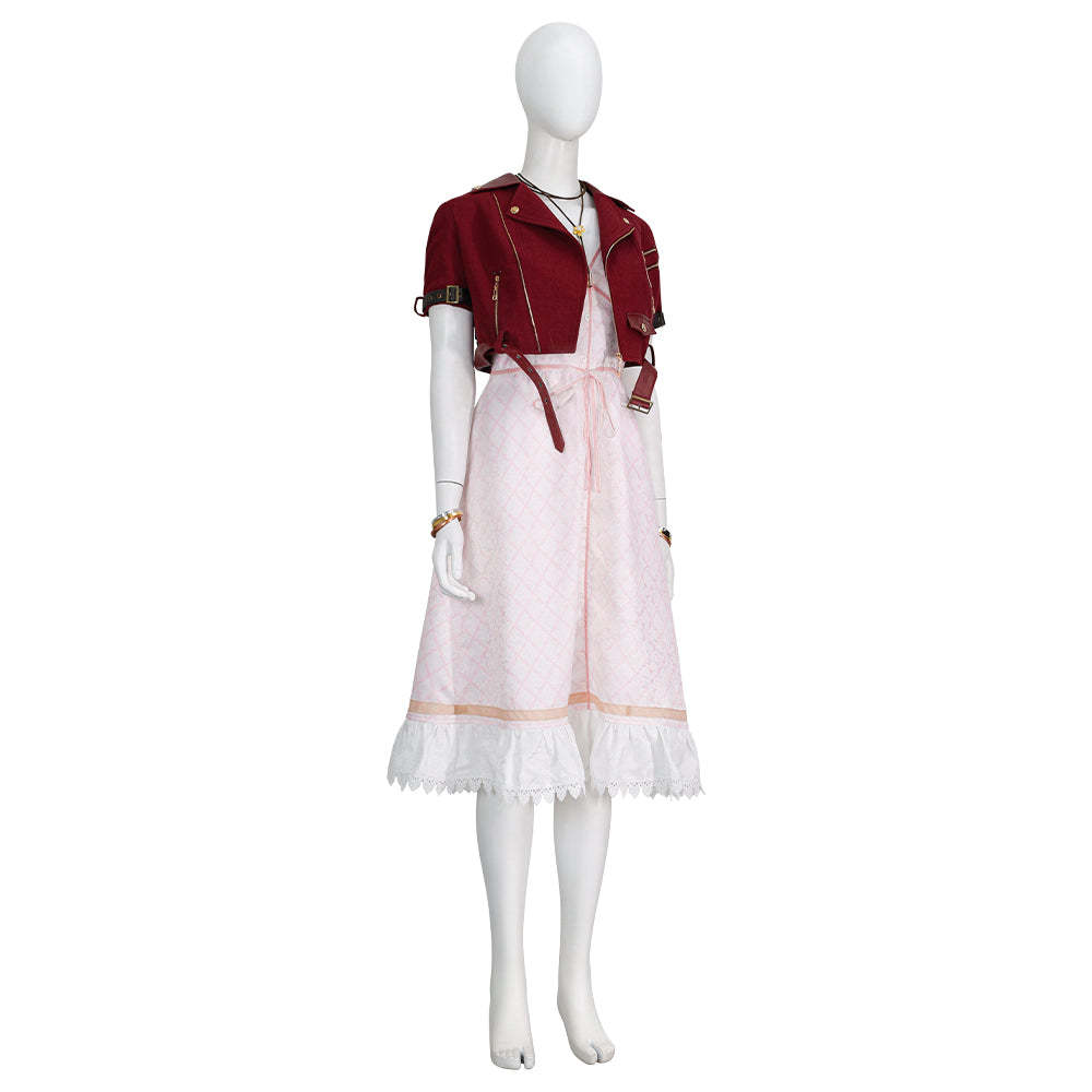 Final Fantasy FFVII Ever Aerith Gainsborough Cosplay Costume