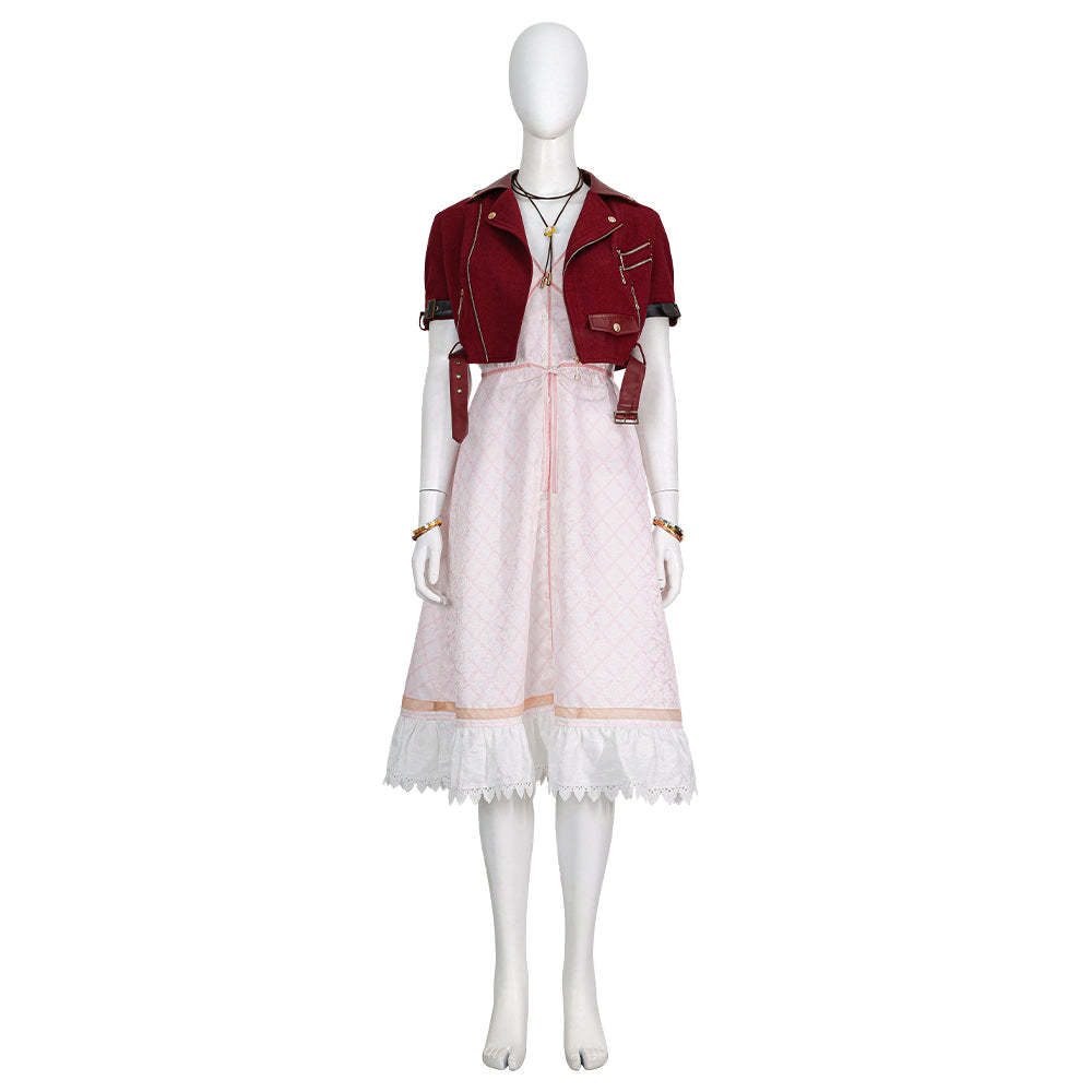 Final Fantasy FFVII Ever Aerith Gainsborough Cosplay Costume