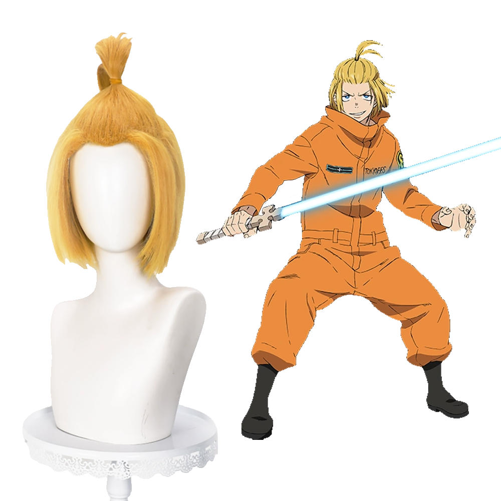 Fire Force Arthur Boyle Yellow Cosplay Wig