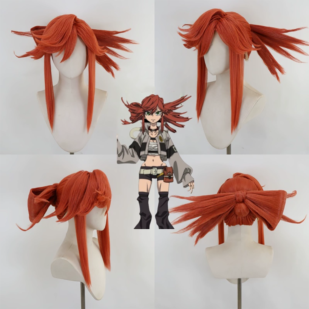 Gachiakuta Riyo Reaper Red Cosplay Wig