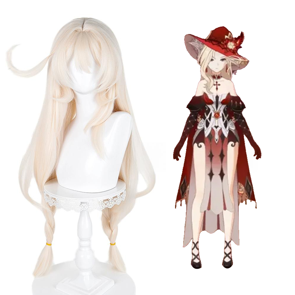 Genshin Impact Alice White Cosplay Wig