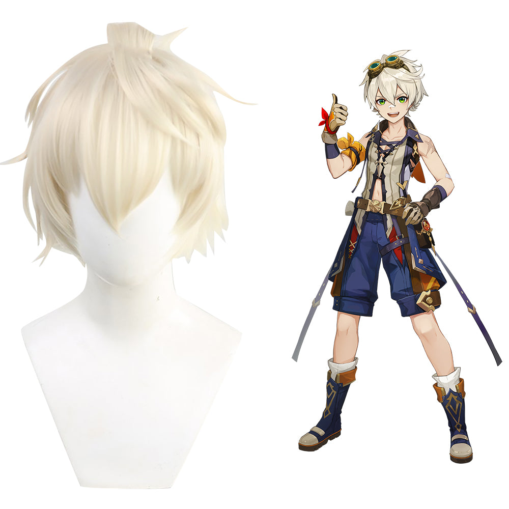 Genshin Impact Bennett Golden Cosplay Wig-Cosplay Instrumentality Project