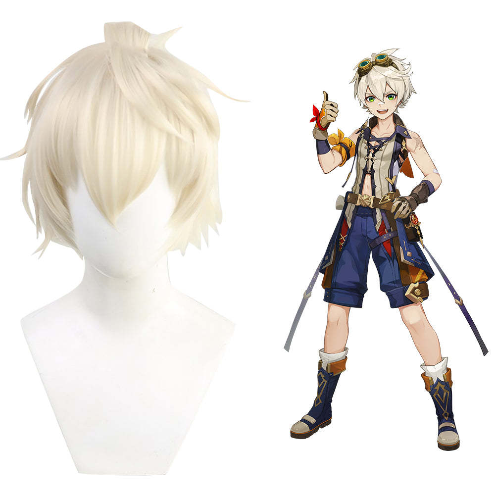 Genshin Impact Bennett Golden Cosplay Wig-Cosplay Instrumentality Project