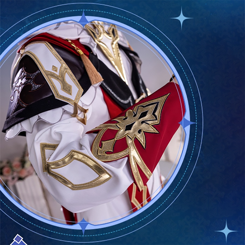 Genshin Impact Dahlia Cosplay Costume Official White Color Edtion