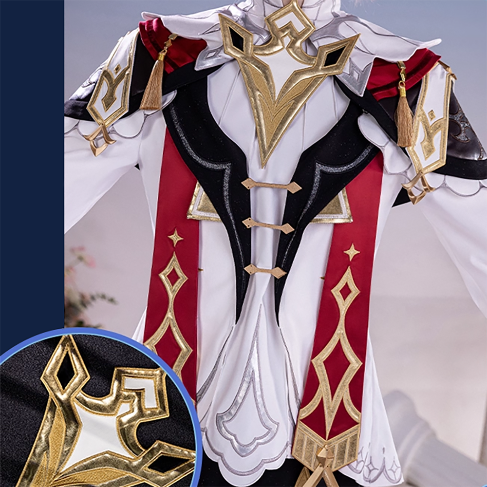 Genshin Impact Dahlia Cosplay Costume Official White Color Edtion