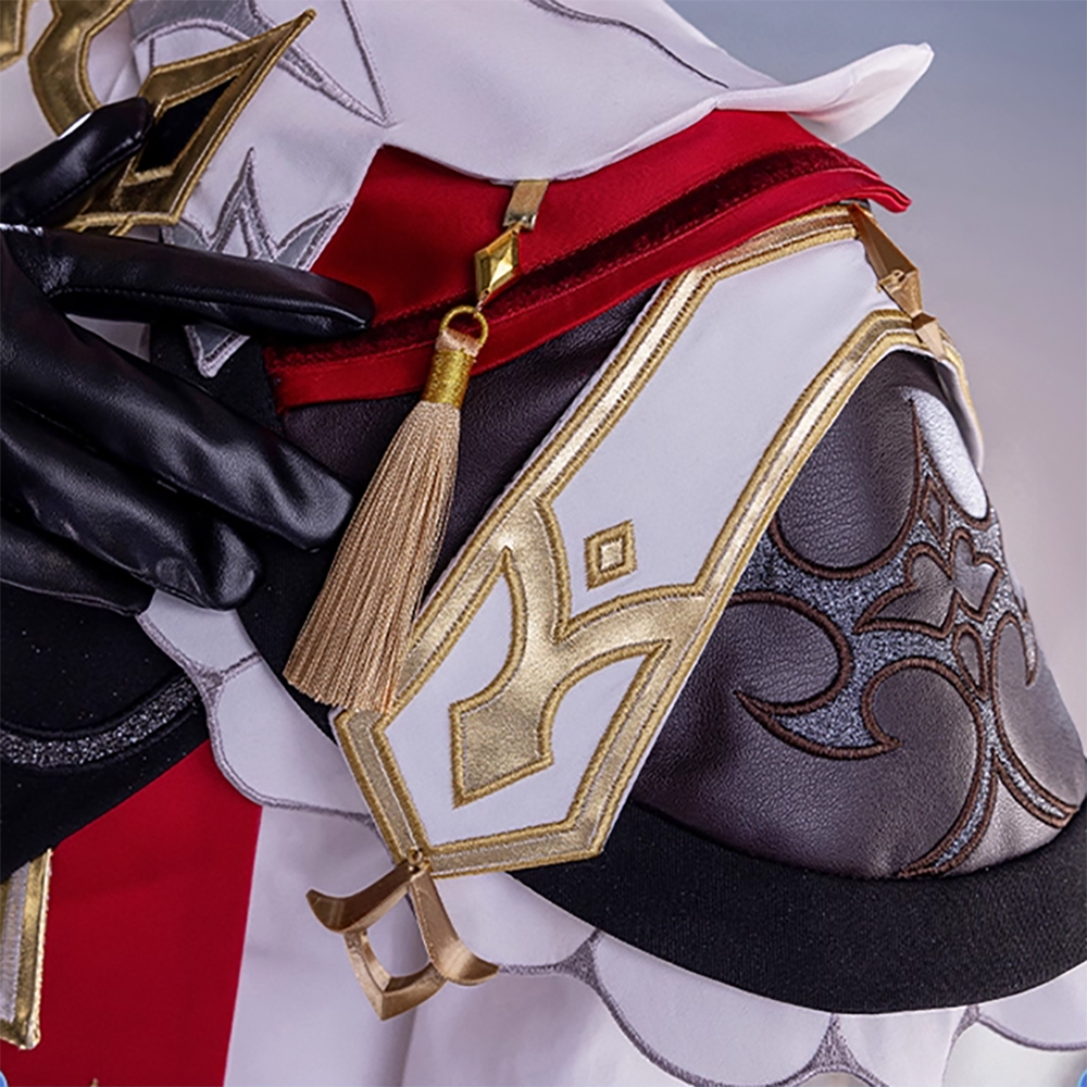 Genshin Impact Dahlia Cosplay Costume Official White Color Edtion