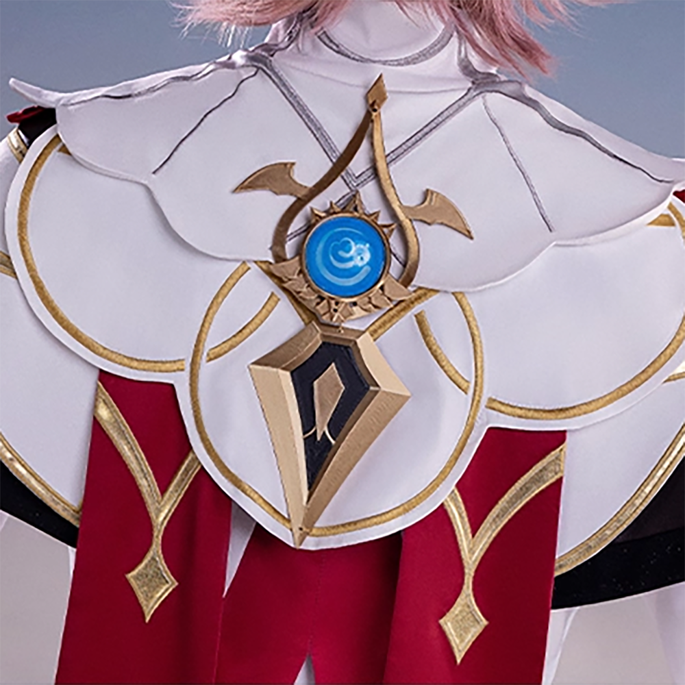 Genshin Impact Dahlia Cosplay Costume Official White Color Edtion