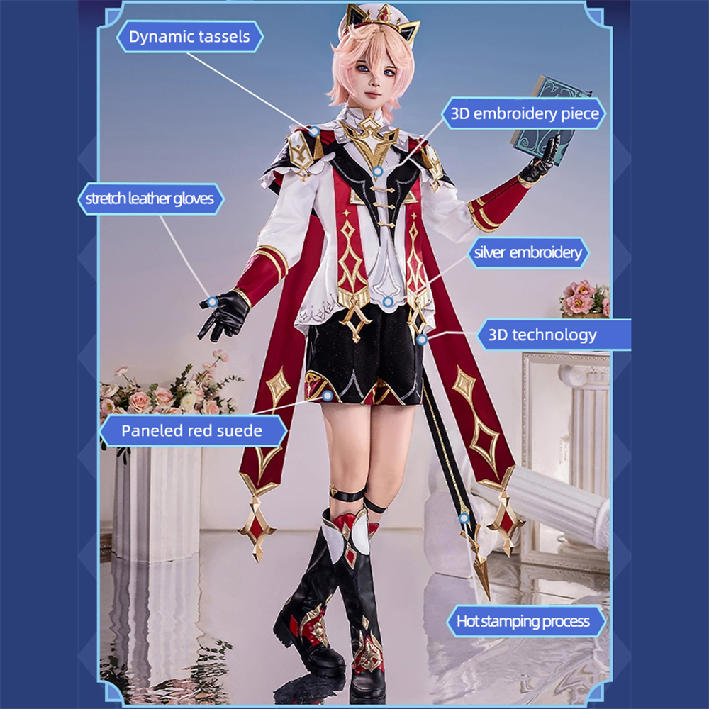 Genshin Impact Dahlia Cosplay Costume Official White Color Edtion